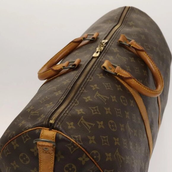 LOUIS VUITTON Monogram Keepall Bandouliere 55 Boston Bag - Picture 7 of 16